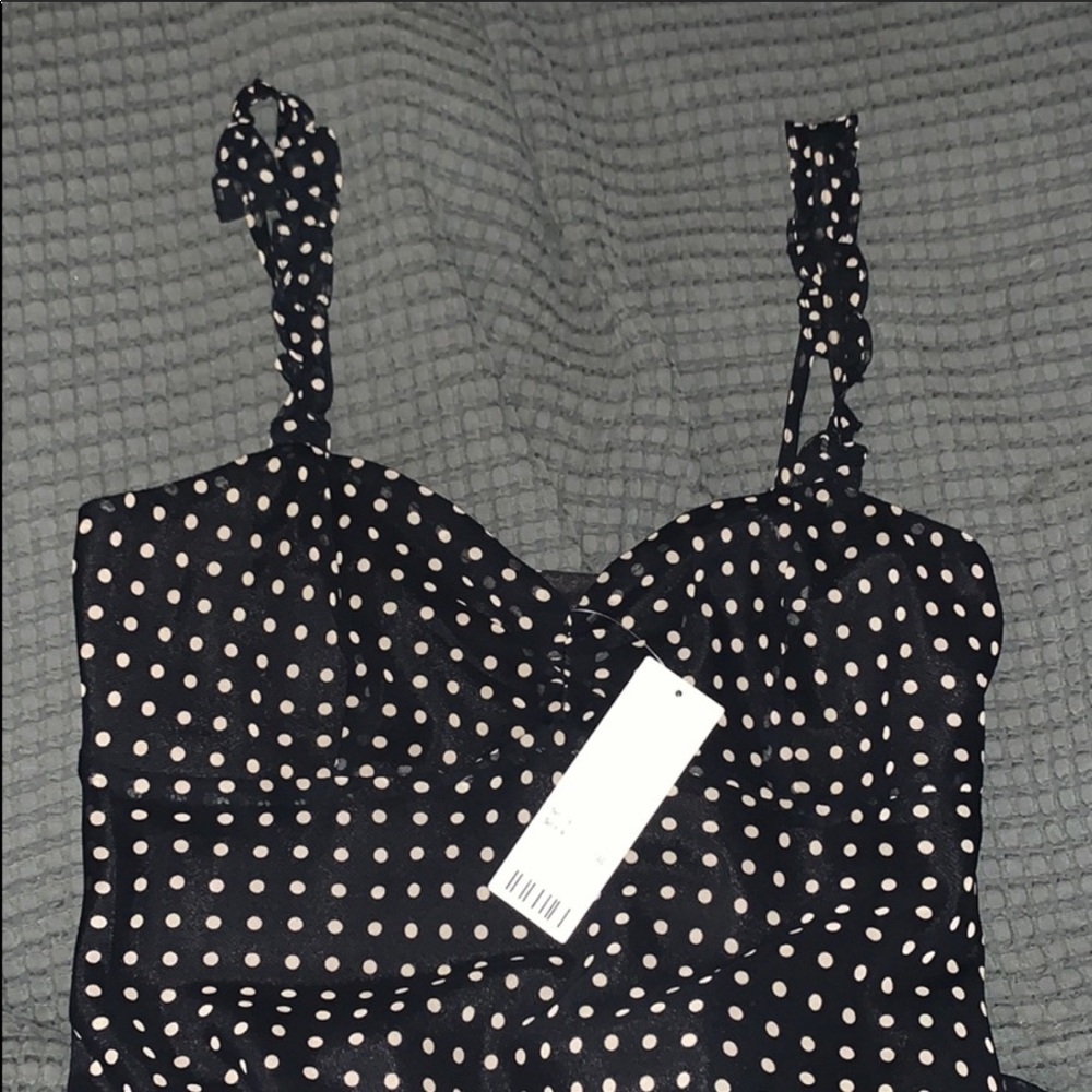 UO JOHNSON RUFFLE MINI DRESS
